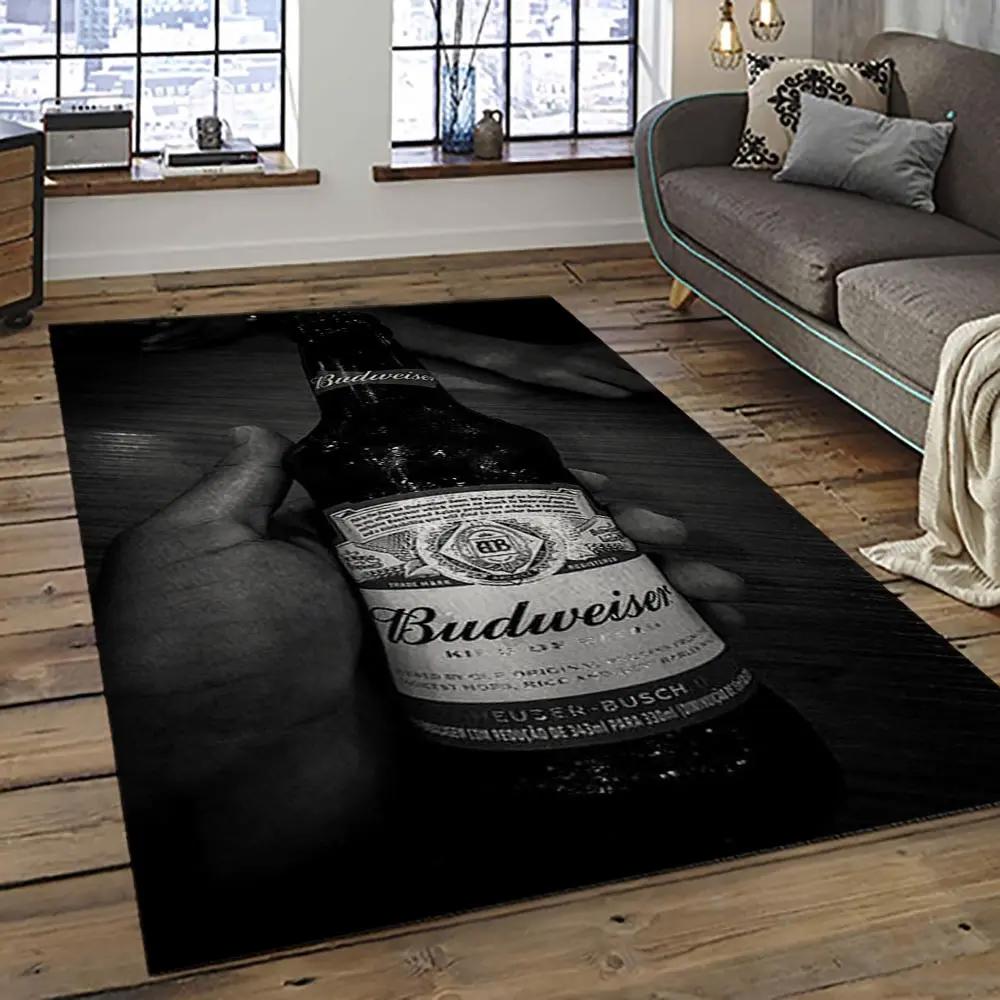 Budweiser american style beer retangle carpet area rug home decor gift best present for friends bw31 Rectangle Rug