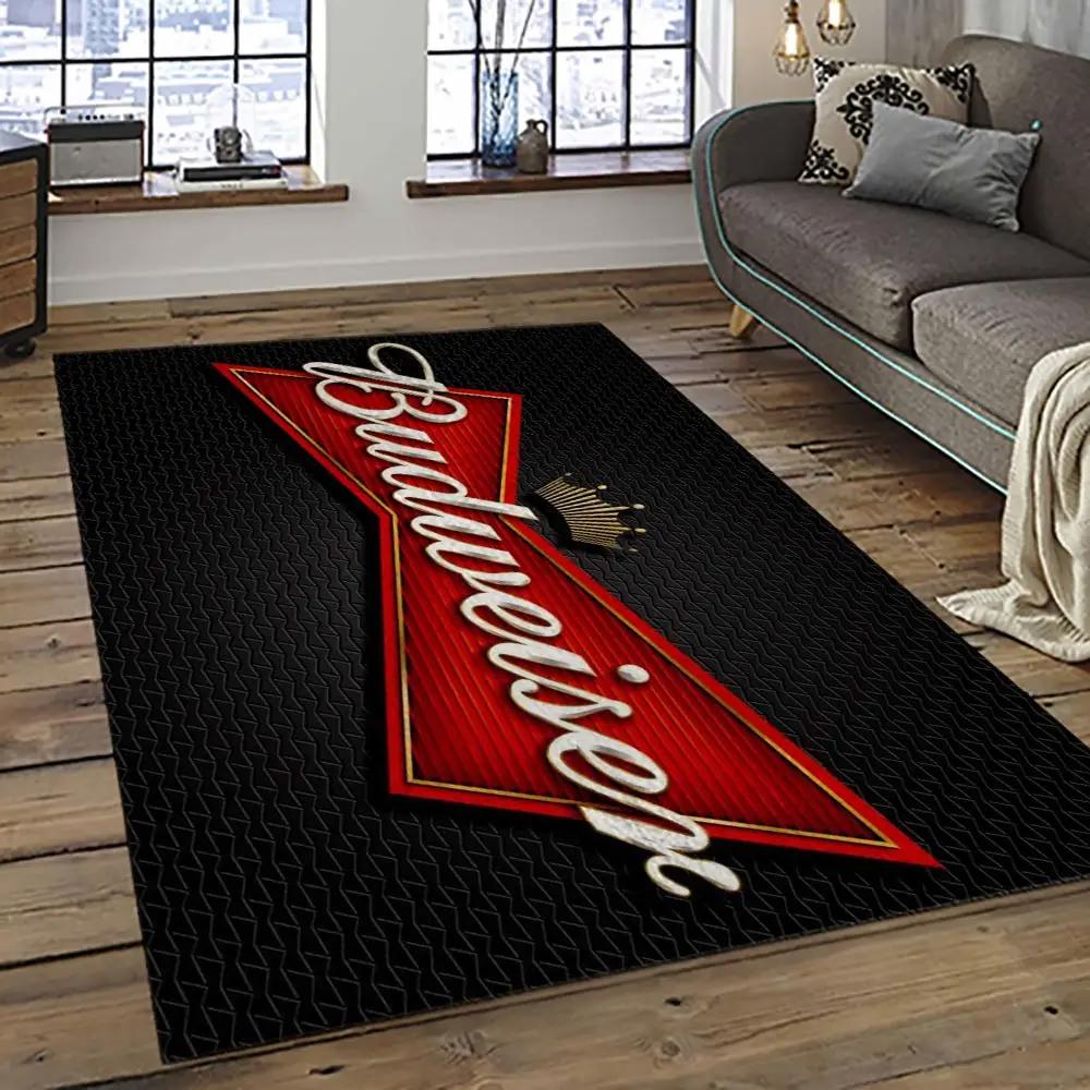 Budweiser american style beer retangle carpet area rug home decor gift best present for friends bw33 Rectangle Rug