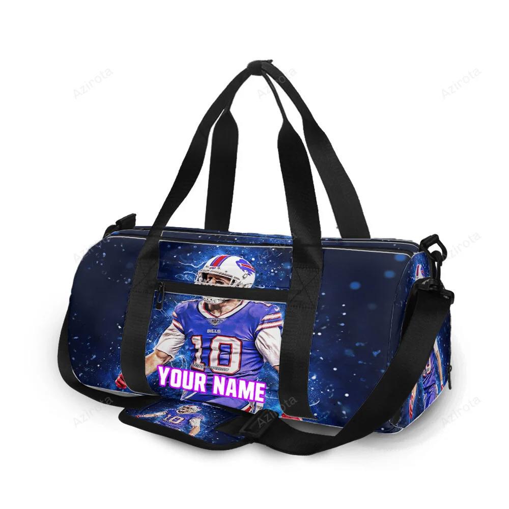 Buffalo bills 10 cole beasley personalized name travel bag gym bag 1634 Travel Bag