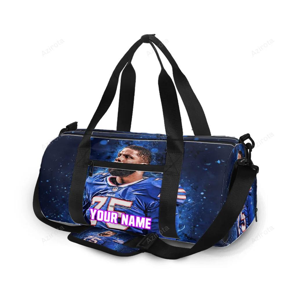 Buffalo bills 75 darryl williams personalized name travel bag gym bag 13 Travel Bag