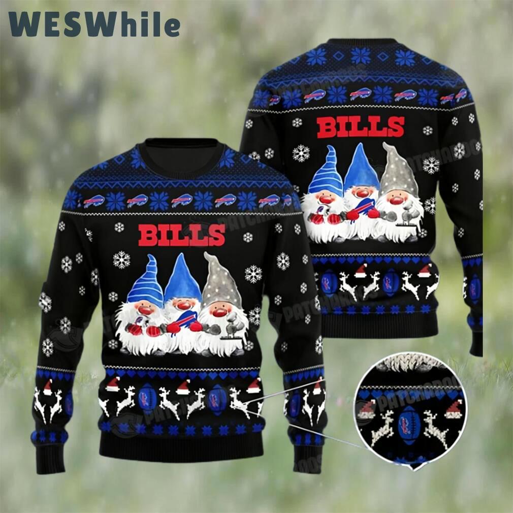Buffalo bills gnomes ugly christmas sweater nfl football lovers gift Christmas Ugly Sweater