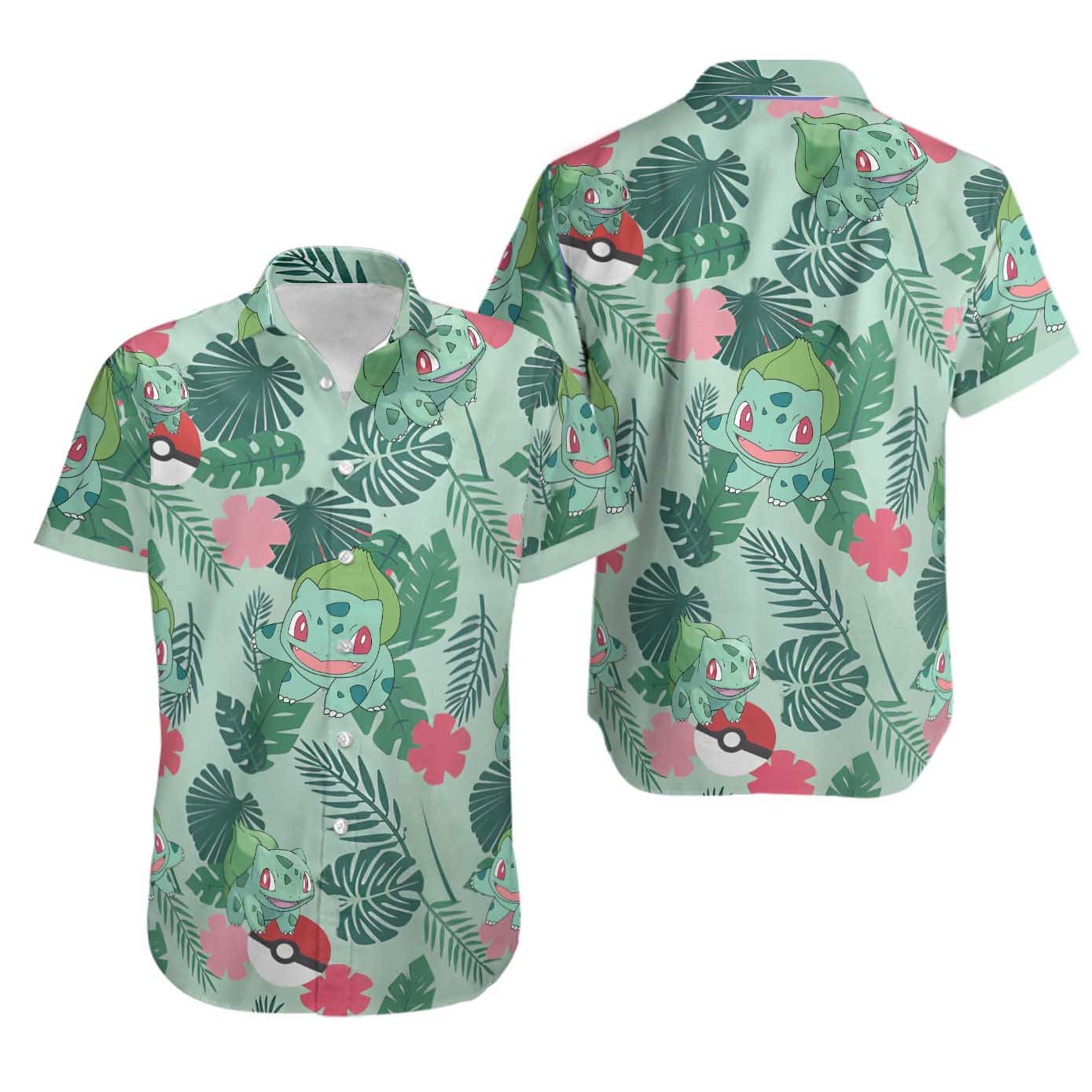 Bulbasaur hawaiian shirt 1 Hawaii Shirt Shorts & Flip Flops