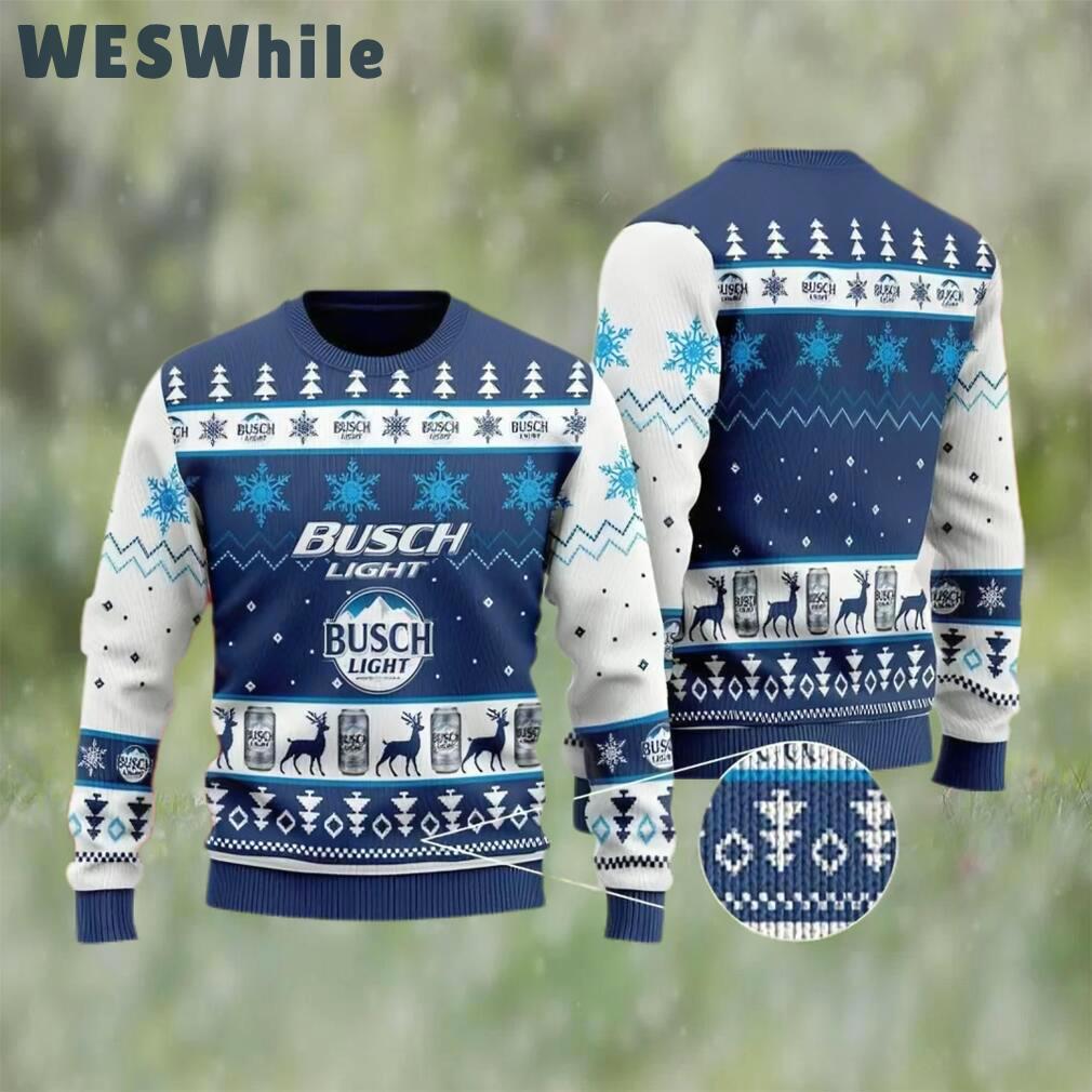 Busch light beer ugly christmas sweater, faux wool sweater, international beer day, gifts for beer lovers, best christmas gifts for 2022 ? prinvity Christmas Ugly Sweater