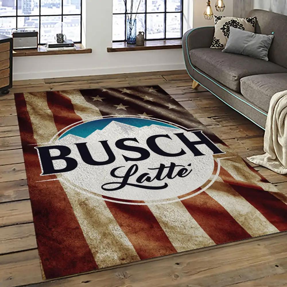 Busch light style living room retangle carpet area rug home decor room decor gift for friends bl18 Rectangle Rug
