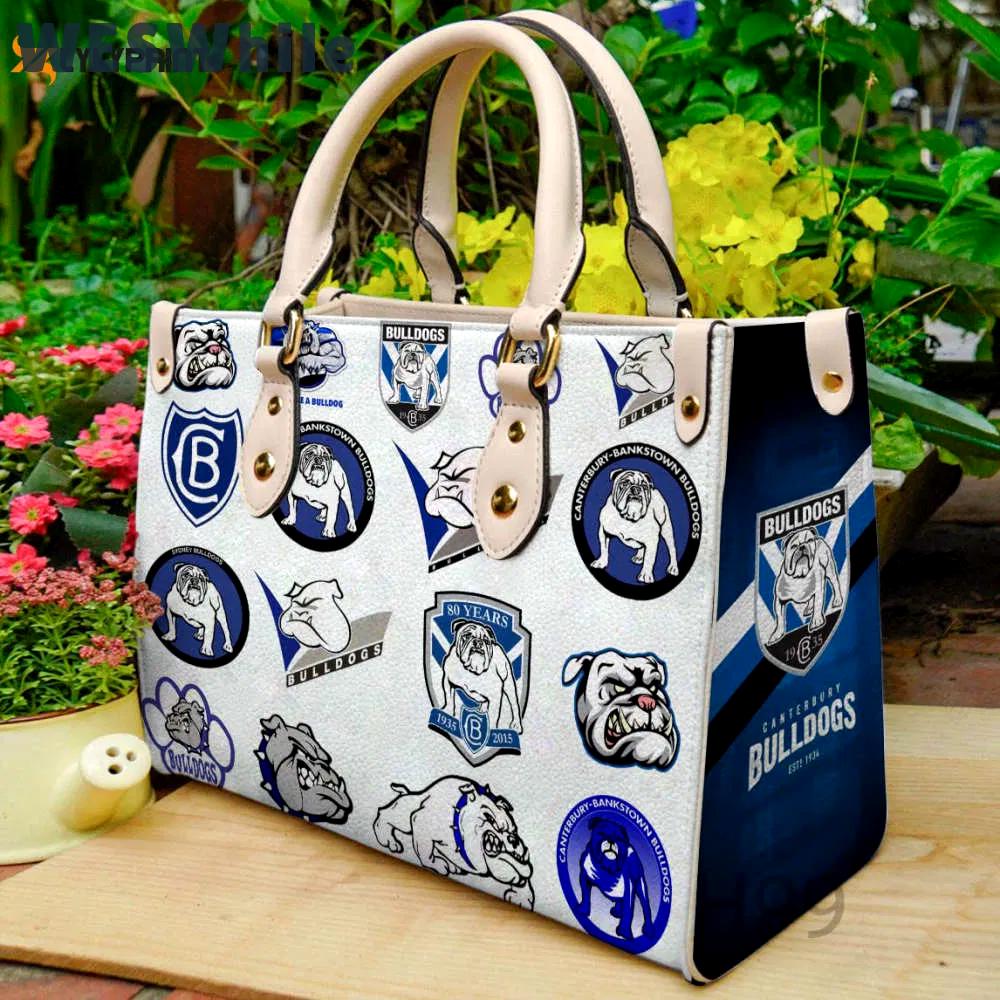 Canterbury bankstown bulldogs leather handbag gift for women 698 Women Leather Hand Bag