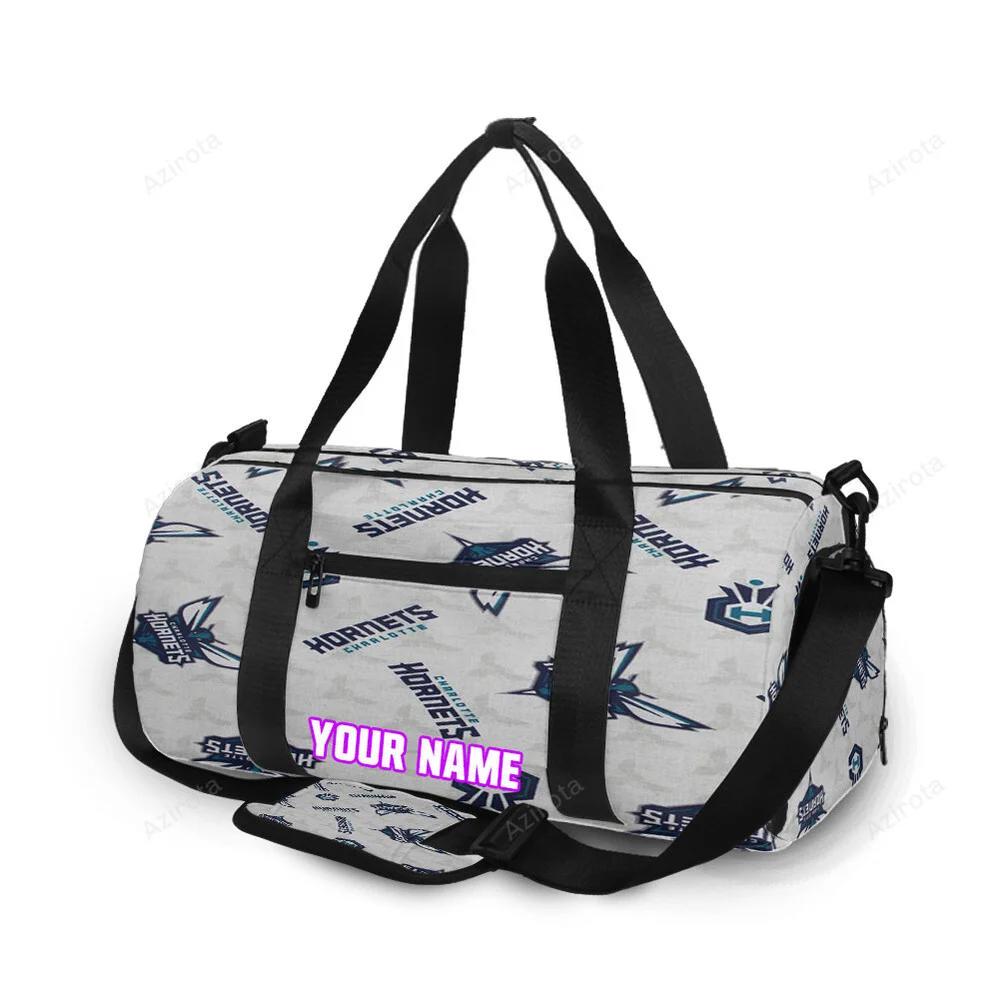 Charlotte hornets 6 personalized name travel bag gym bag 1208 Travel Bag