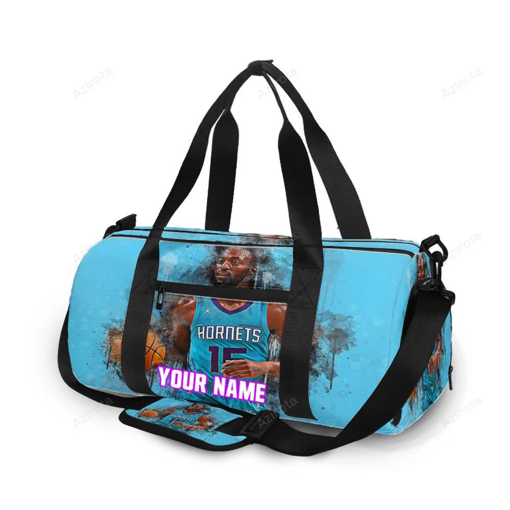 Charlotte hornets kemba walker3 personalized name travel bag gym bag 1438 Travel Bag