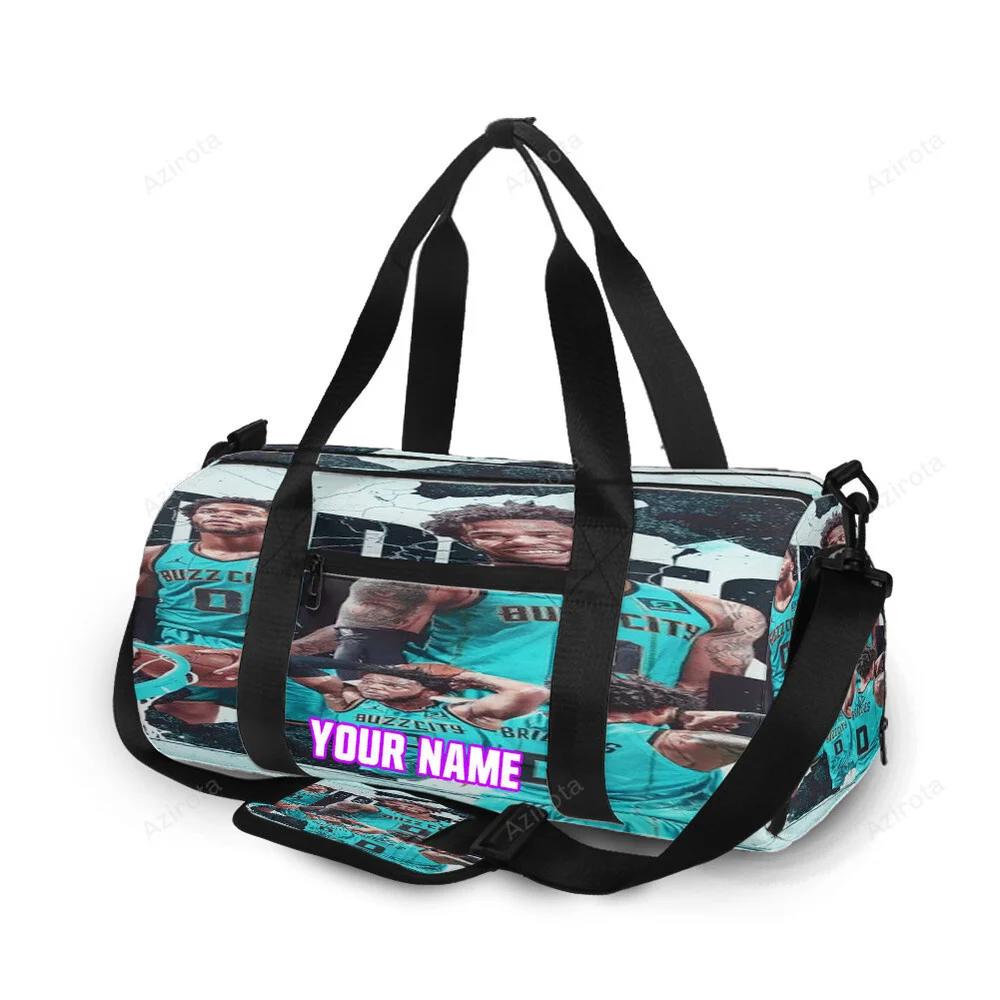 Charlotte hornets miles bridges5 personalized name travel bag gym bag 1293 Travel Bag