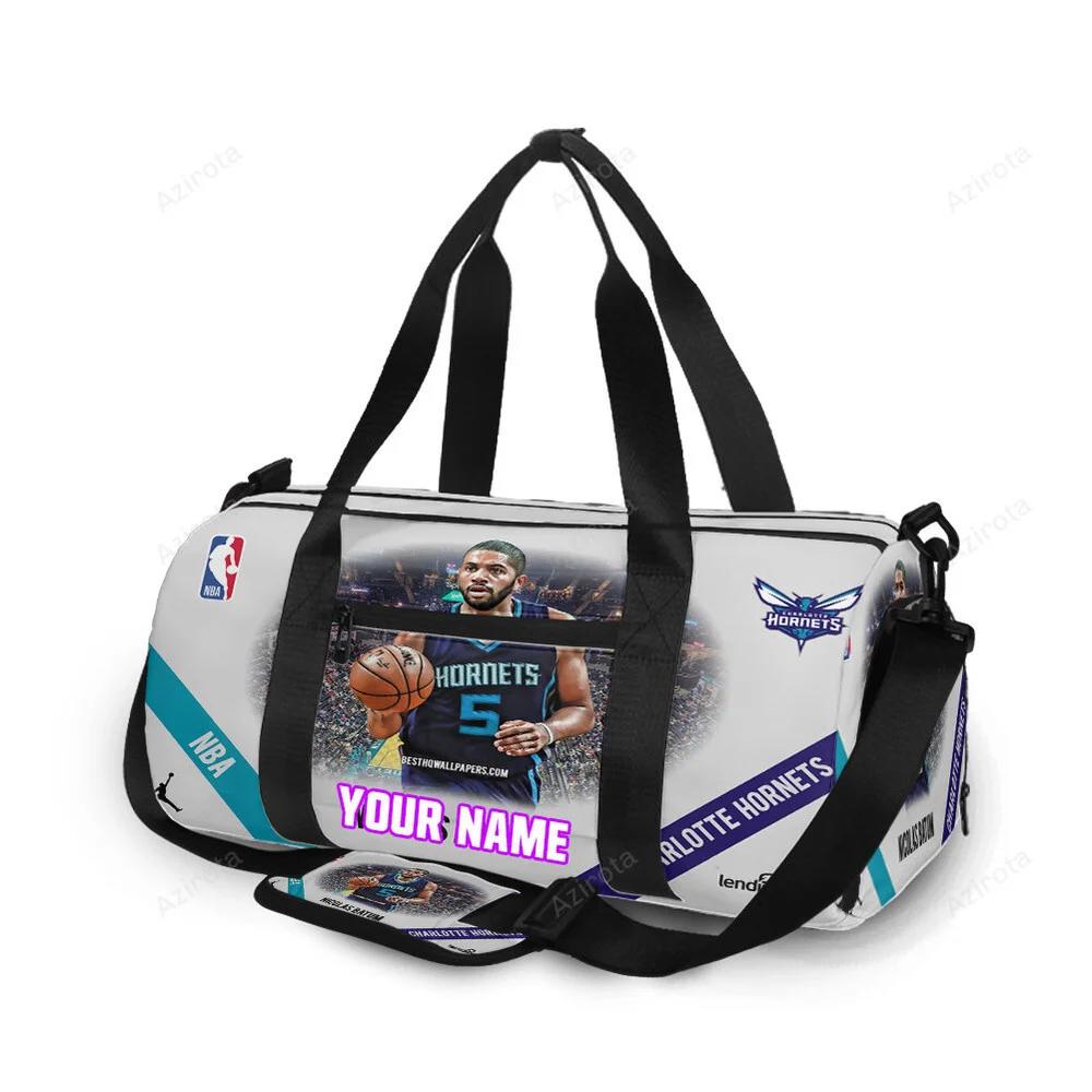 Charlotte hornets nicolas batum1 personalized name travel bag gym bag 459 Travel Bag