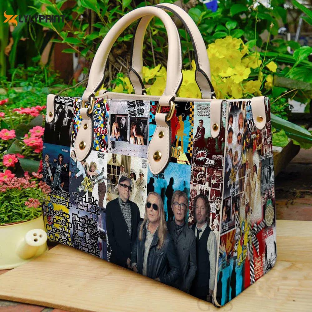 Cheap trick leather handbag gift for women 4716 Women Leather Hand Bag