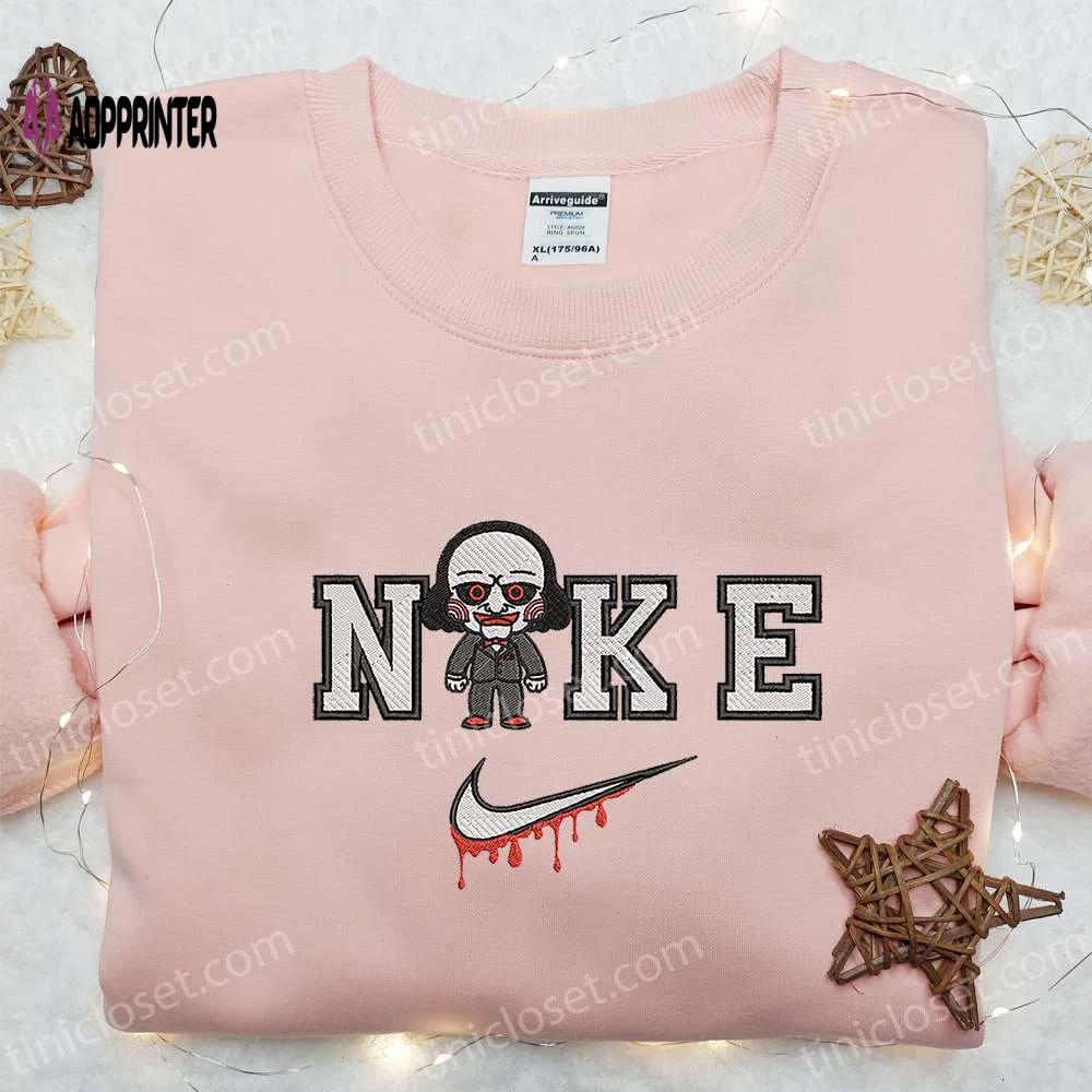 Chibi jigsaw x nike embroidered hoodie & shirt: best halloween gift ideas Embroidered Shirt