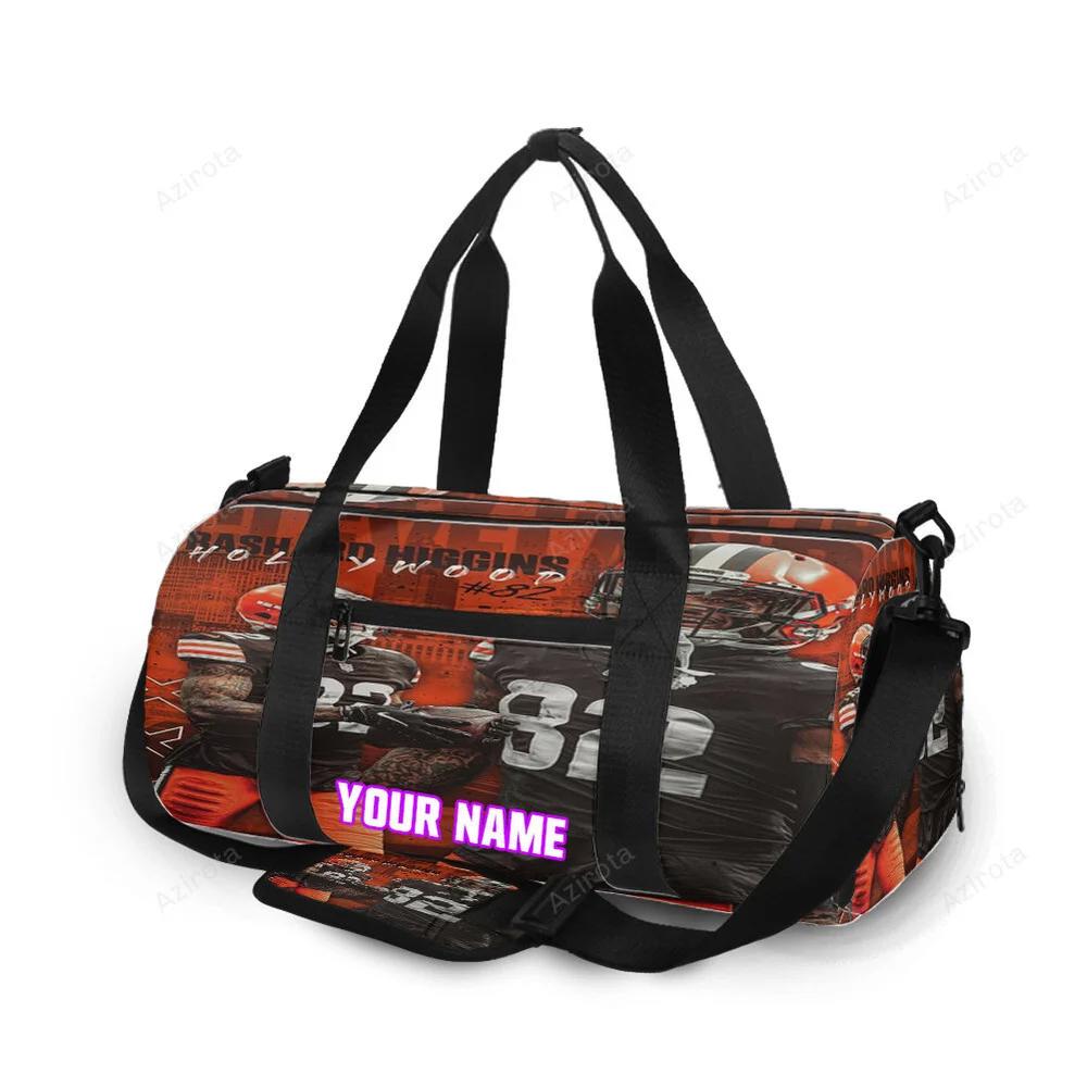 Cleveland browns rashard higgins1 personalized name travel bag gym bag 485 Travel Bag