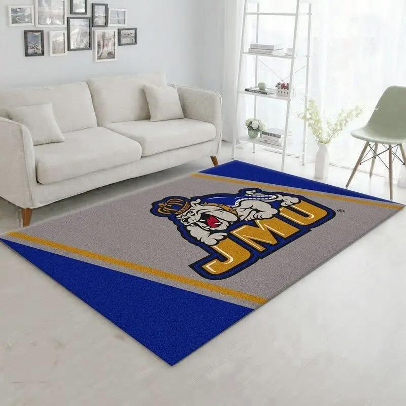 College spirit james madison sport area rug living room and bed room rug rug regtangle carpet floor decor home decor Rectangle Rug