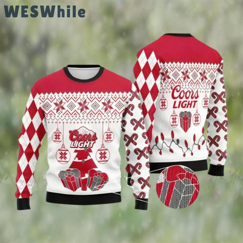 Coors light beer ugly sweater, faux wool sweater, christmas gifts for beer lovers, international beer day, best christmas gifts for 2022 ? prinvity Christmas Ugly Sweater