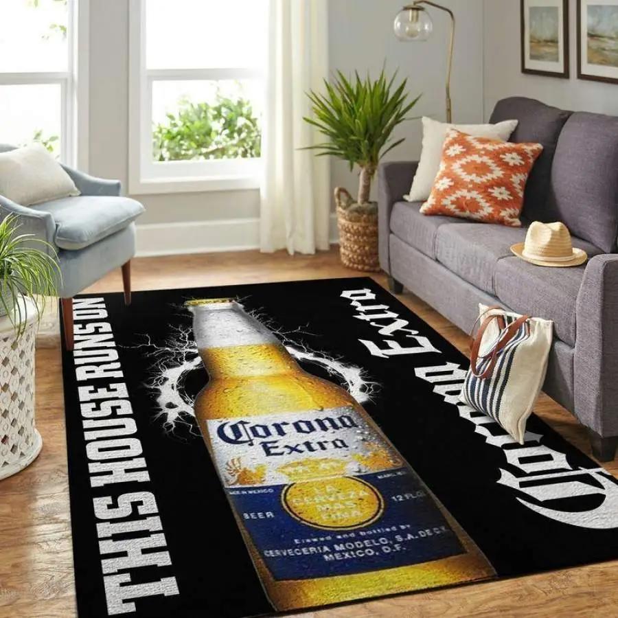 Corona extra area rug living room rug home decor this house runs on ofd 20030921 Rectangle Rug
