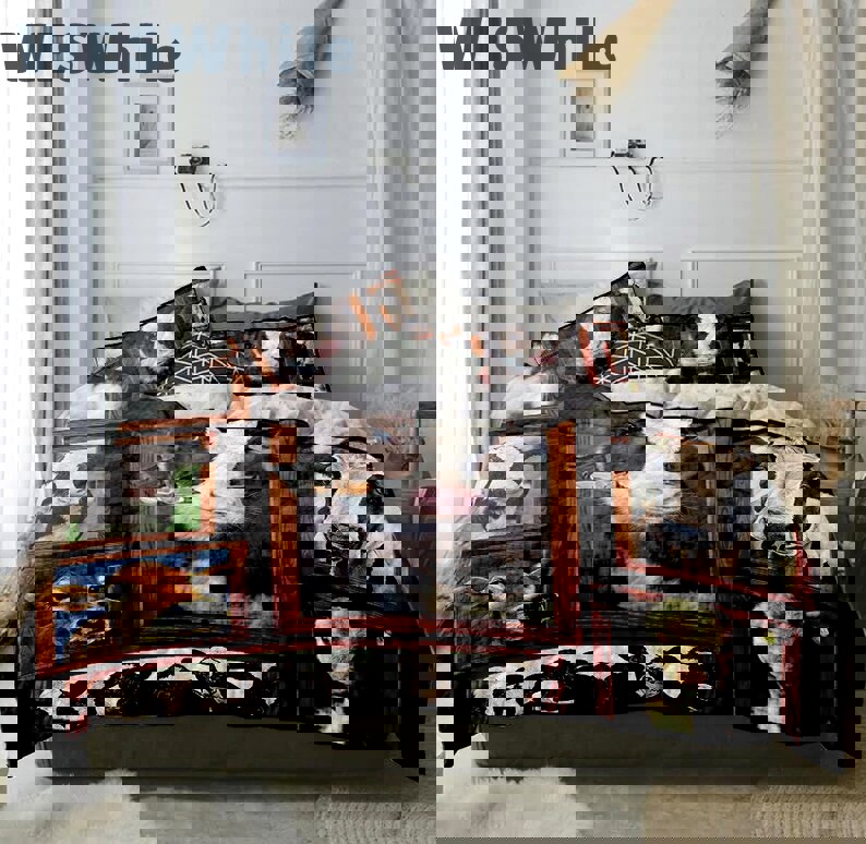 Cow print blanket - cute cow collection farmer quilt blanket - presents for cow lovers Quilt Blanket