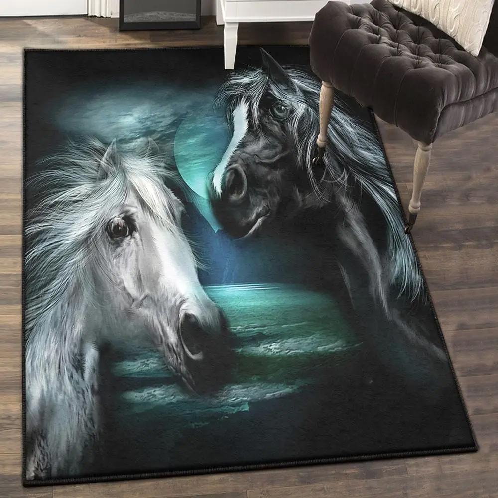 Crescent art deco rug, arabian moon rug Rectangle Rug