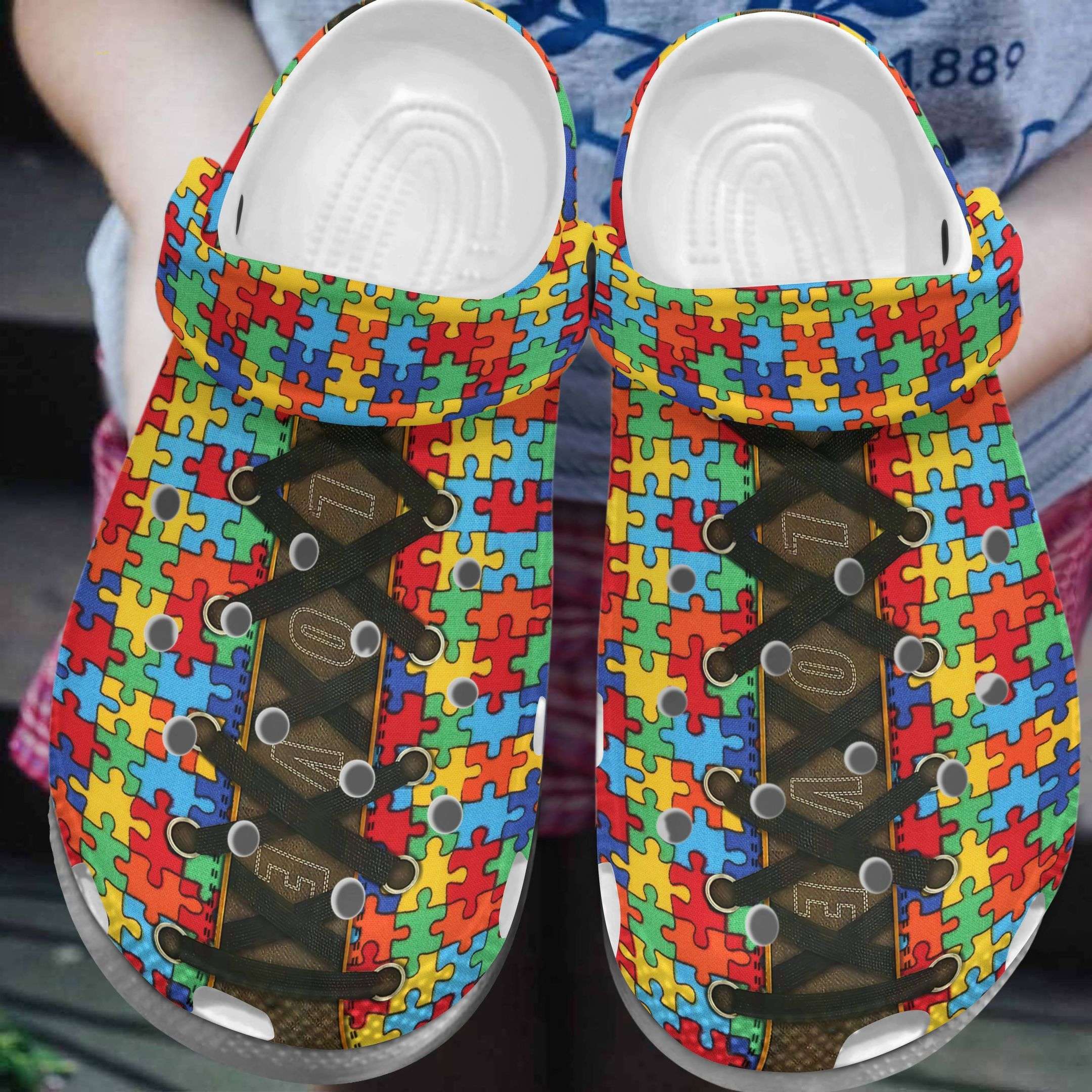 Crocs outfit - autism awareness day love puzzle pieces crocs crocband clog shoes - 124 Crocs Outfit