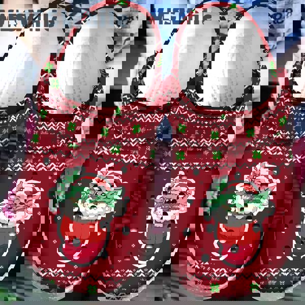 Crocs outfit - baby yoda in socks ugly christmas pattern crocs crocband clog shoes for men women - 163 Crocs Outfit