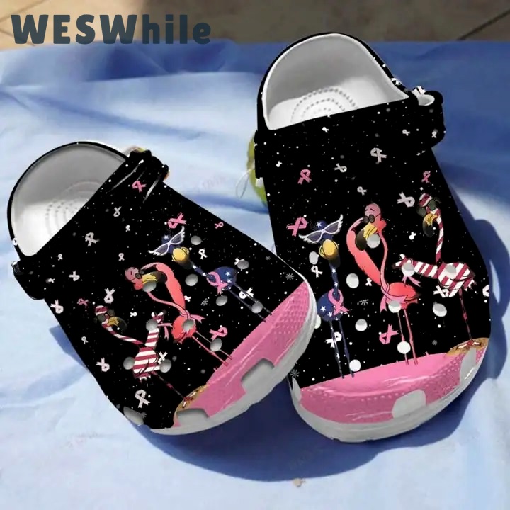 Crocs outfit - flamingo awareness breast cancer shoes christmas snow black crocs clogs crocband shoes - 717 Crocs Outfit