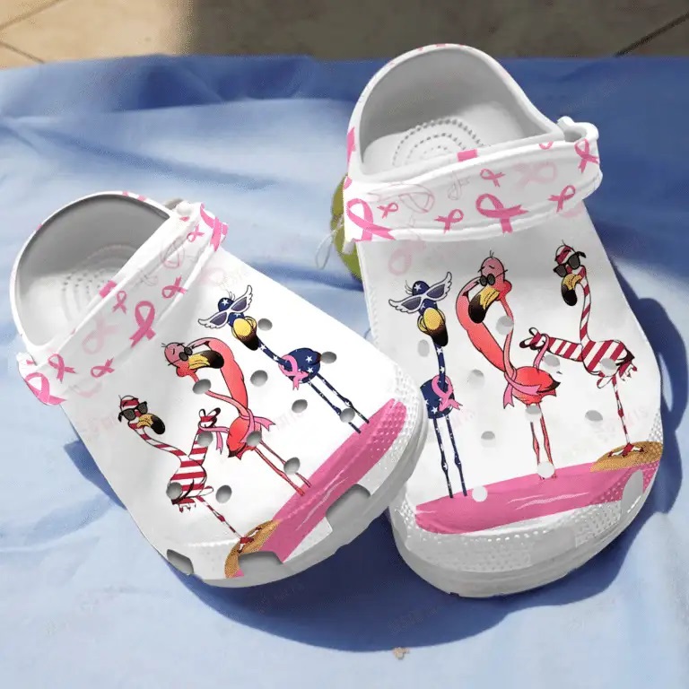 Crocs outfit - funny flamingo awareness breast cancer crocs clogs crocband shoes - 748 Crocs Outfit