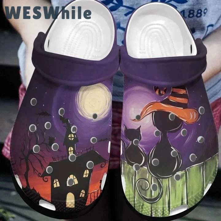 Crocs outfit - halloween black cat night crocs crocband clogs shoes - 823 Crocs Outfit