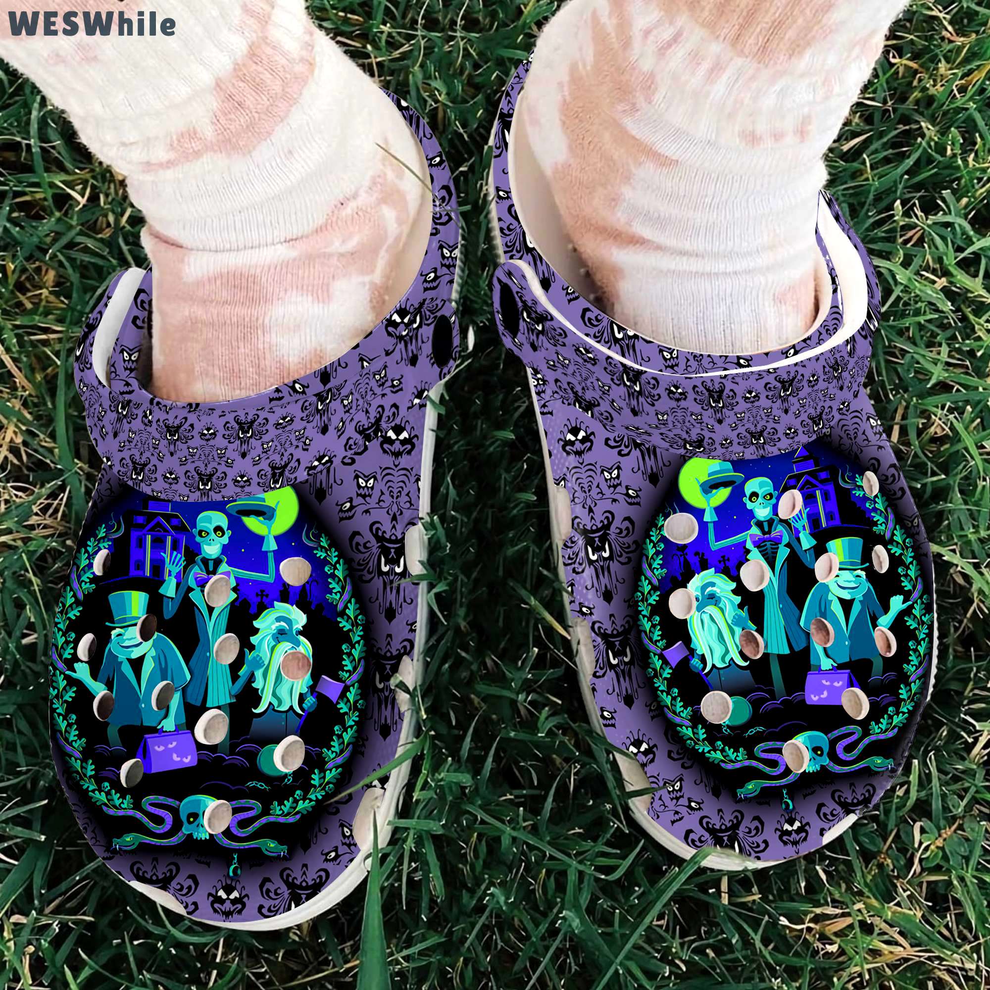 Crocs outfit - halloween haunted mansion ghost crocs crocband clogs - 1037 Crocs Outfit