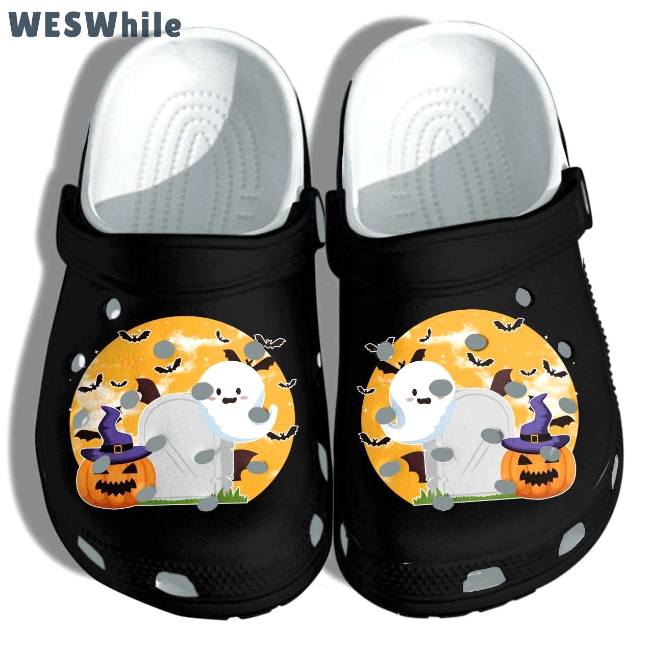 Crocs outfit - happy halloween with ghost crocs crocband clogs shoes - 1126 Crocs Outfit