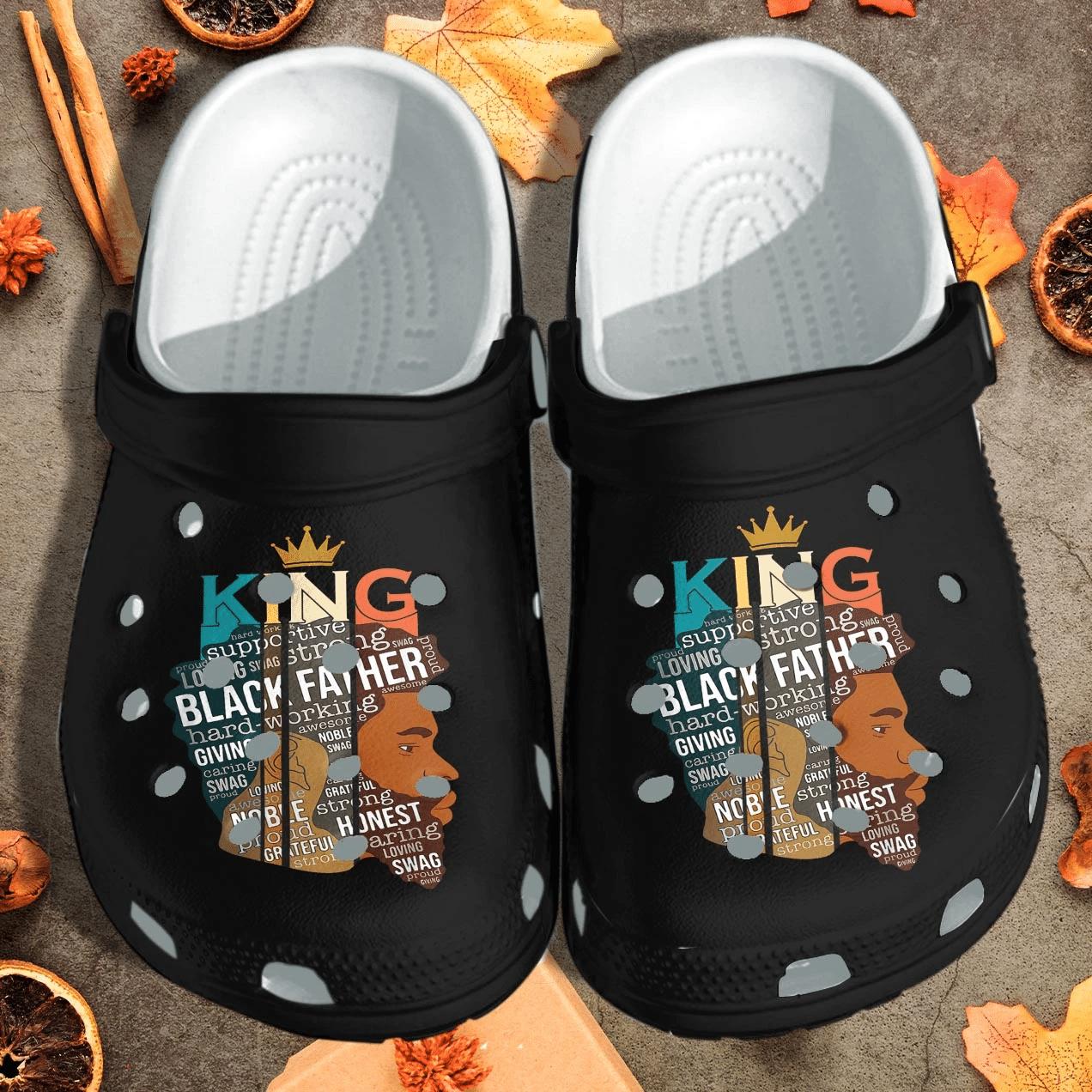 Crocs outfit - king black father crocs crocband clogs - 1346 Crocs Outfit