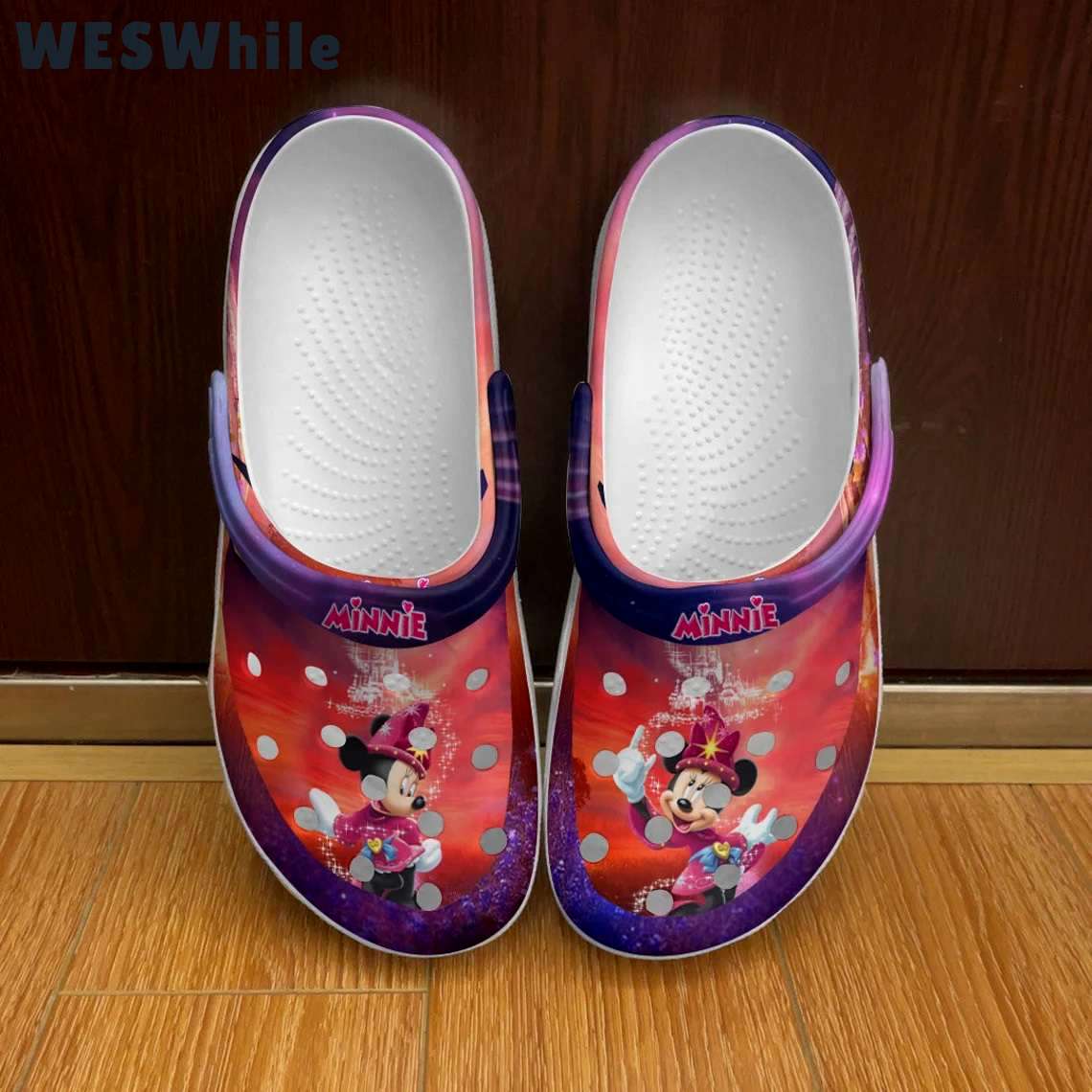 Crocs outfit - minnie mouse fantasia full print red purple disney graphic cartoon unisex crocs clogs crocband shoes - 1474 Crocs Outfit