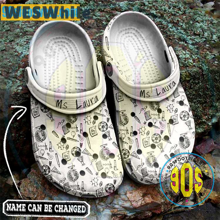 Crocs outfit - personalized crocs for teachers – teach teaching education pattern clogs - 1680 Crocs Outfit