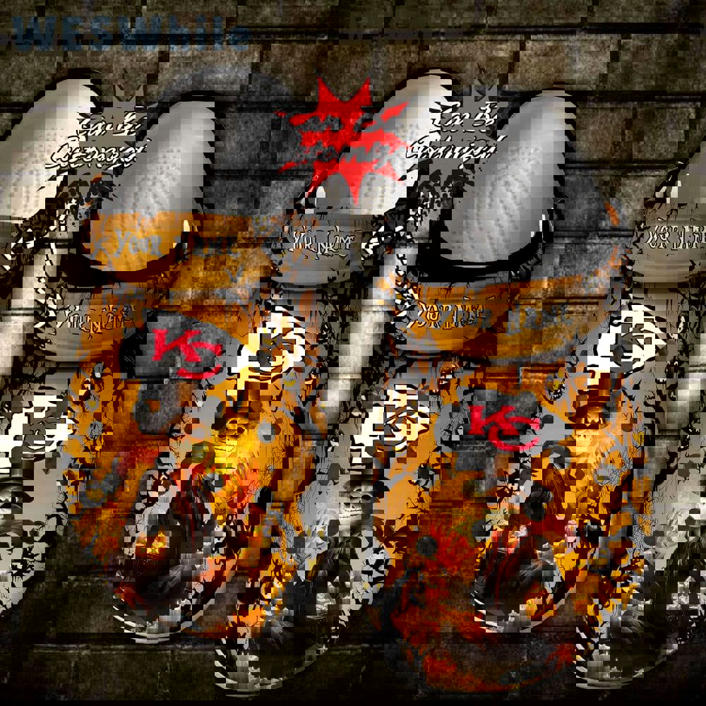 Crocs outfit - personalized kansas city chiefs halloween light nightmare before christmas crocs clogs crocband shoes - 1749 Crocs Outfit