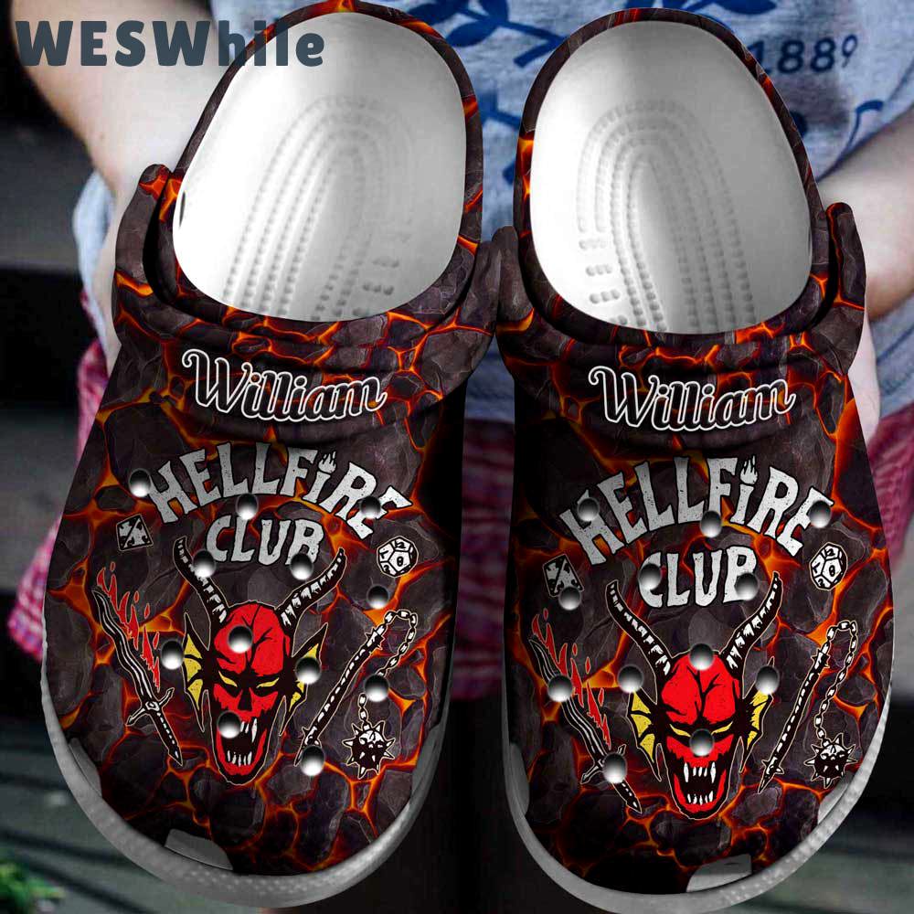 Crocs outfit - personalized name hellfire club stranger things 4 crocs clogs crocband shoes - 1773 Crocs Outfit