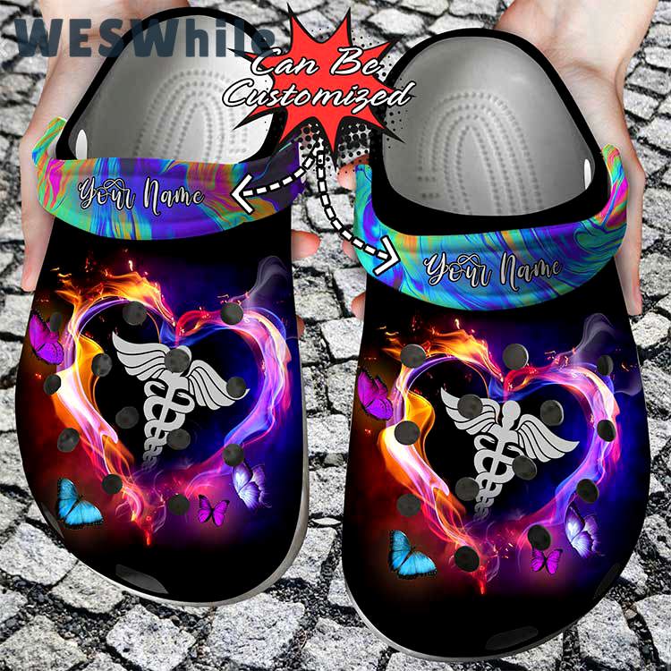 Crocs outfit - personalized registered nurse heart light crocs clogs shoes - 1825 Crocs Outfit