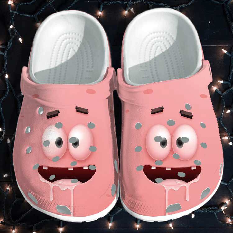 Crocs outfit - spongebob crocs pink funny face patrick shoes - 2047 Crocs Outfit