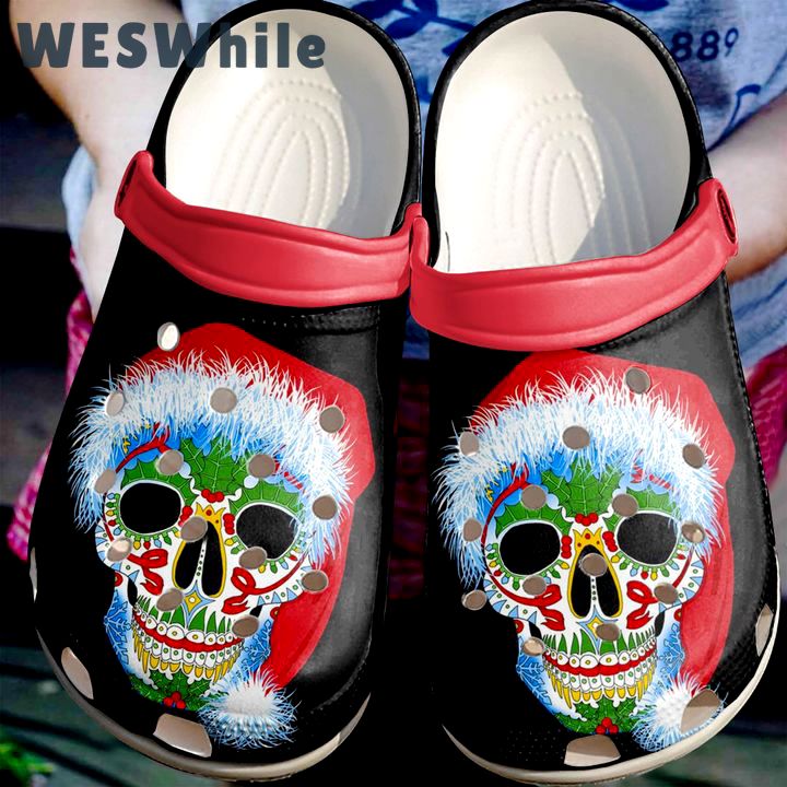 Crocs outfit - sugar skull winter christmas crocs crocband clog shoes for men women - 2131 Crocs Outfit