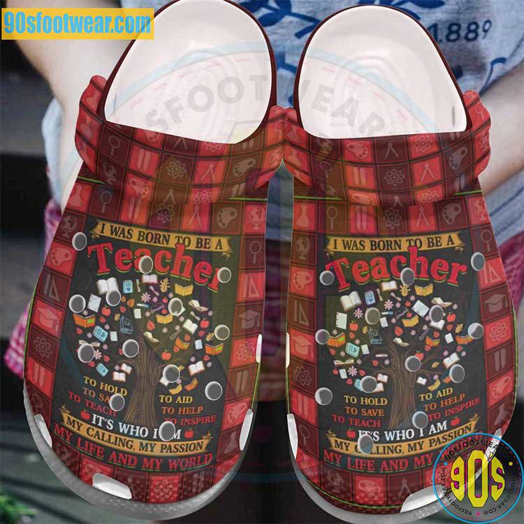 Crocs outfit - teacher crocs – i was born to be a teacher clogs - 2158 Crocs Outfit