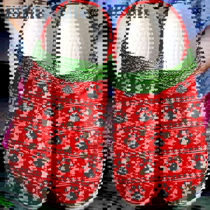 Crocs outfit - vet tech christmas paws ugly pattern crocs crocband clog shoes for men women - 2248 Crocs Outfit