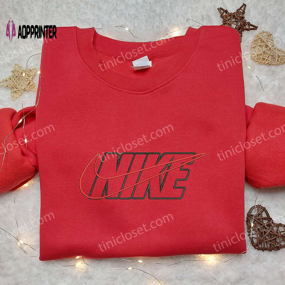 Custom nike vintage embroidered sweatshirt – best nike inspired birthday gift ideas Embroidered Shirt