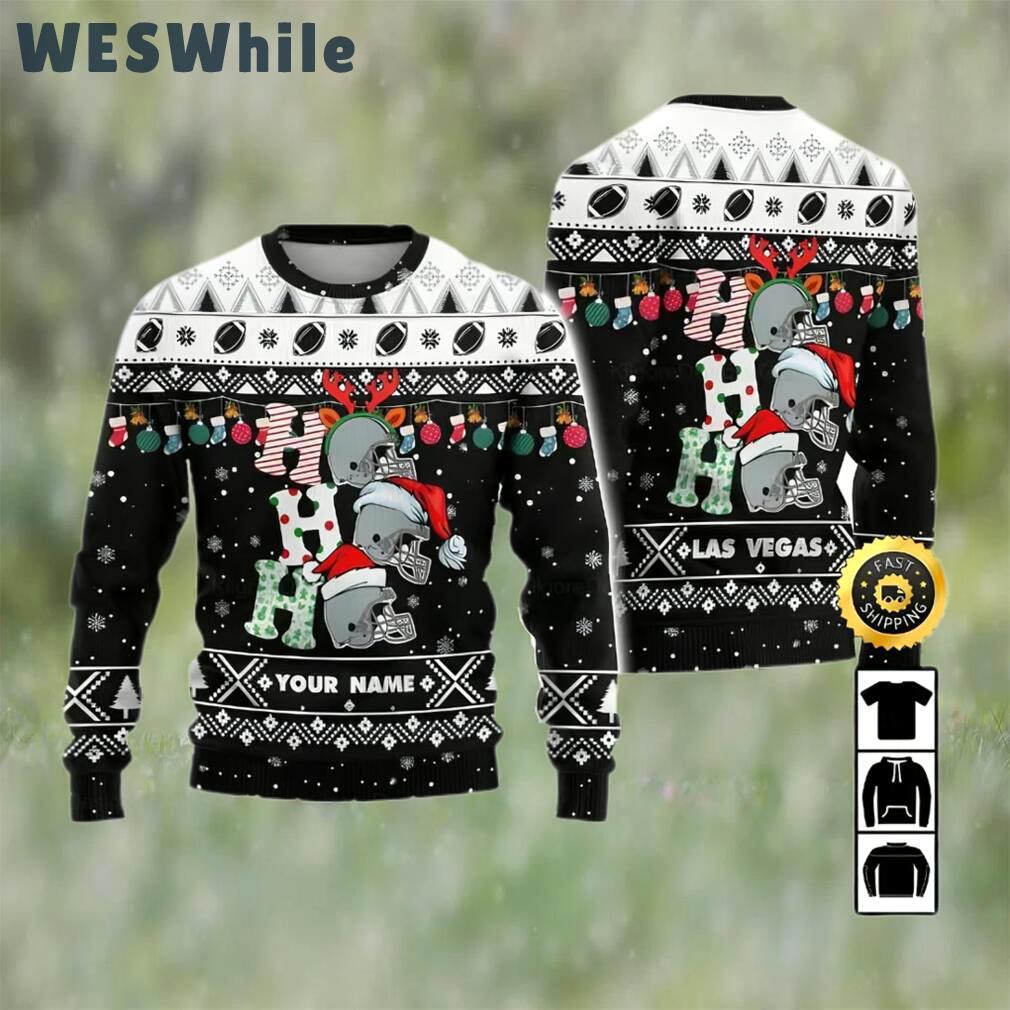 Customized las vegas raiders ugly christmas sweater, faux wool sweater, national football league, gifts for fans football nfl, football 3d ugly sweater, merry xmas ? prinvity Christmas Ugly Sweater