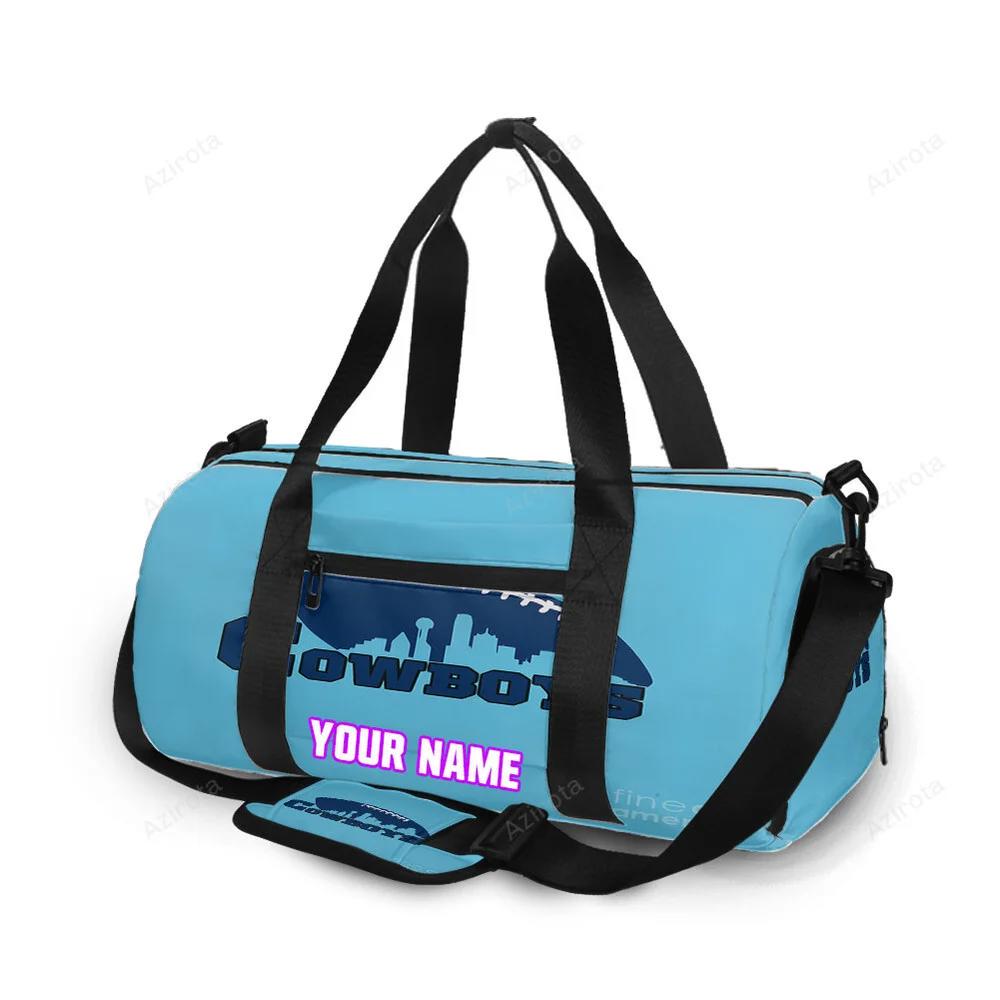 Dallas cowboys cowboys ball city personalized name travel bag gym bag 651 Travel Bag