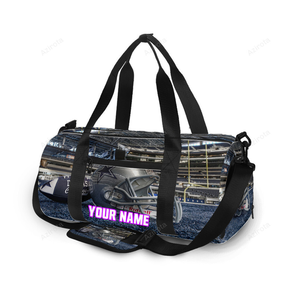 Dallas cowboys helmet on the glass personalized name travel bag gym bag 1882 Travel Bag
