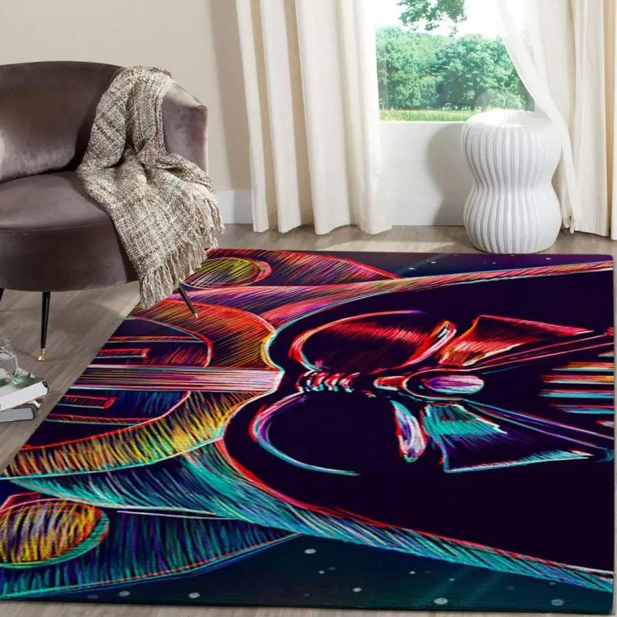 Darth vader area rug living room decor star wars carpet superheroes 1912077 Rectangle Rug