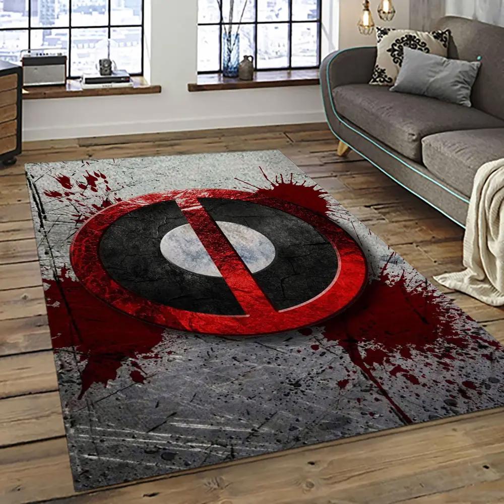 Deadpool marvel movie retangle carpet area rug home decor best gift for fan and friends dp19 Rectangle Rug