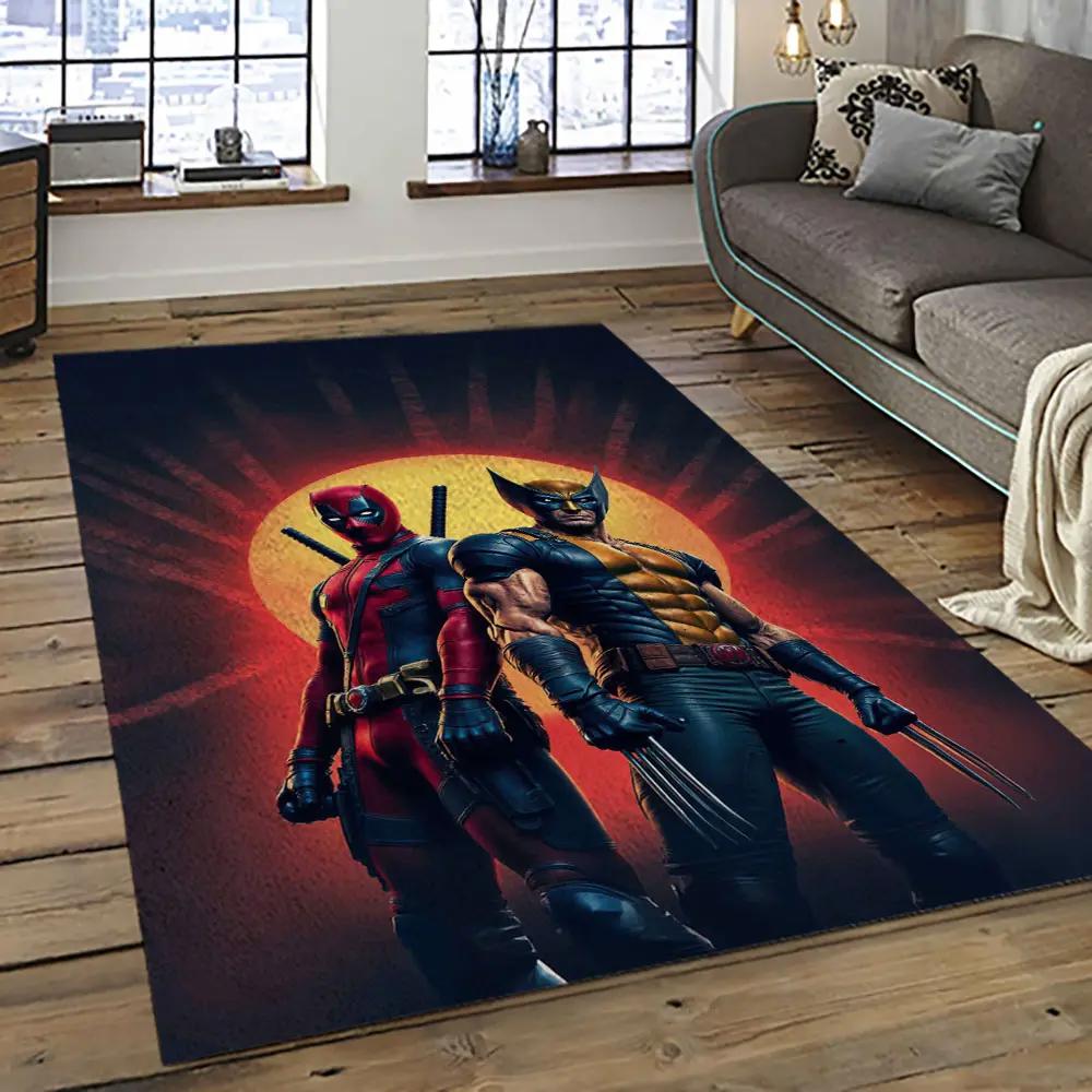 Deadpool marvel movie retangle carpet area rug home decor best gift for fan and friends dp4 Rectangle Rug