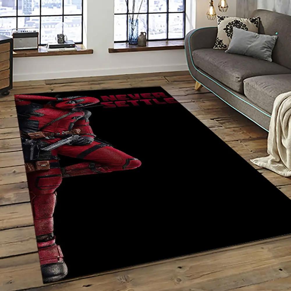 Deadpool marvel movie retangle carpet area rug home decor best gift for fan and friends dp54 Rectangle Rug
