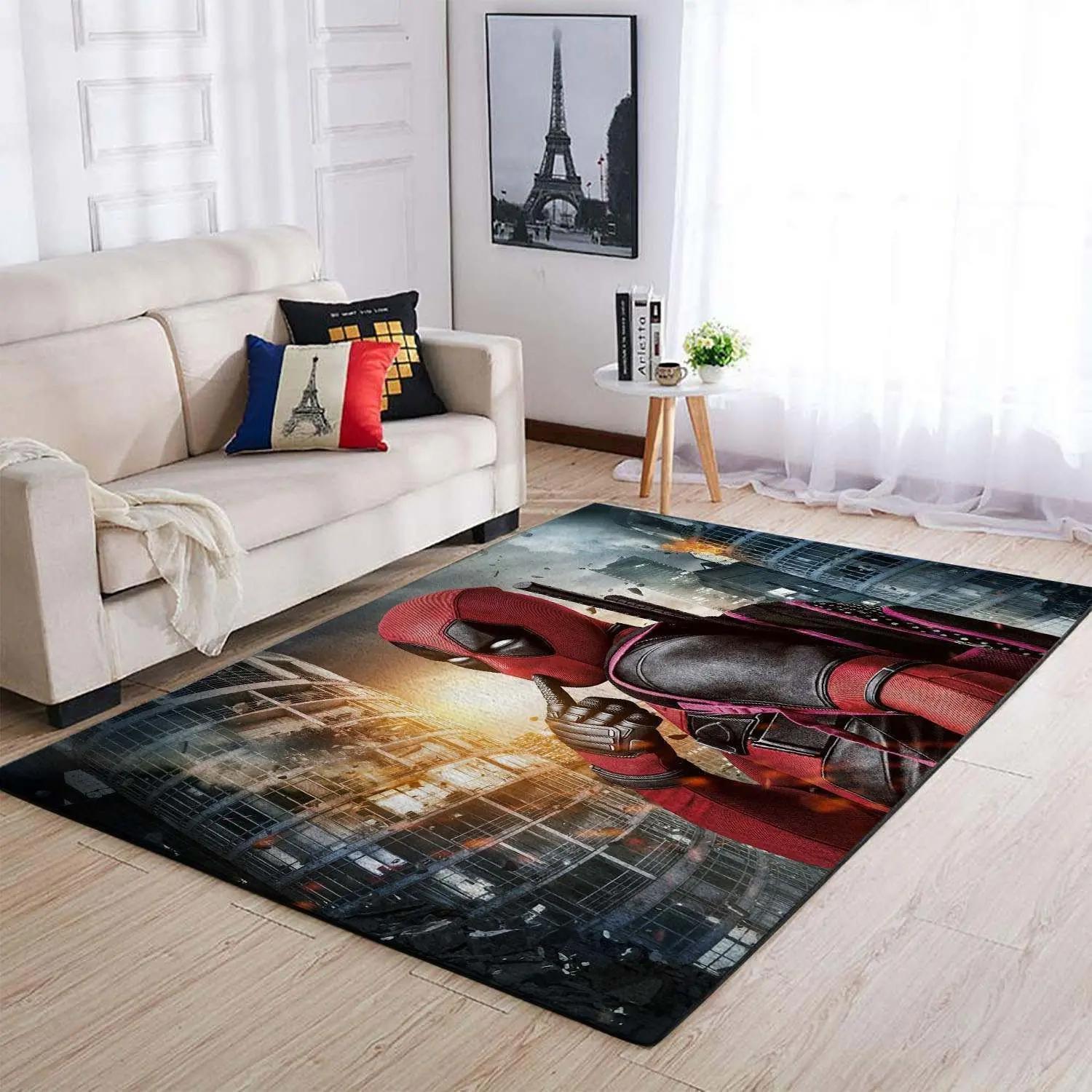 Deadpool marvel superheros area rugs marvel movies living room rug dp91210 Rectangle Rug