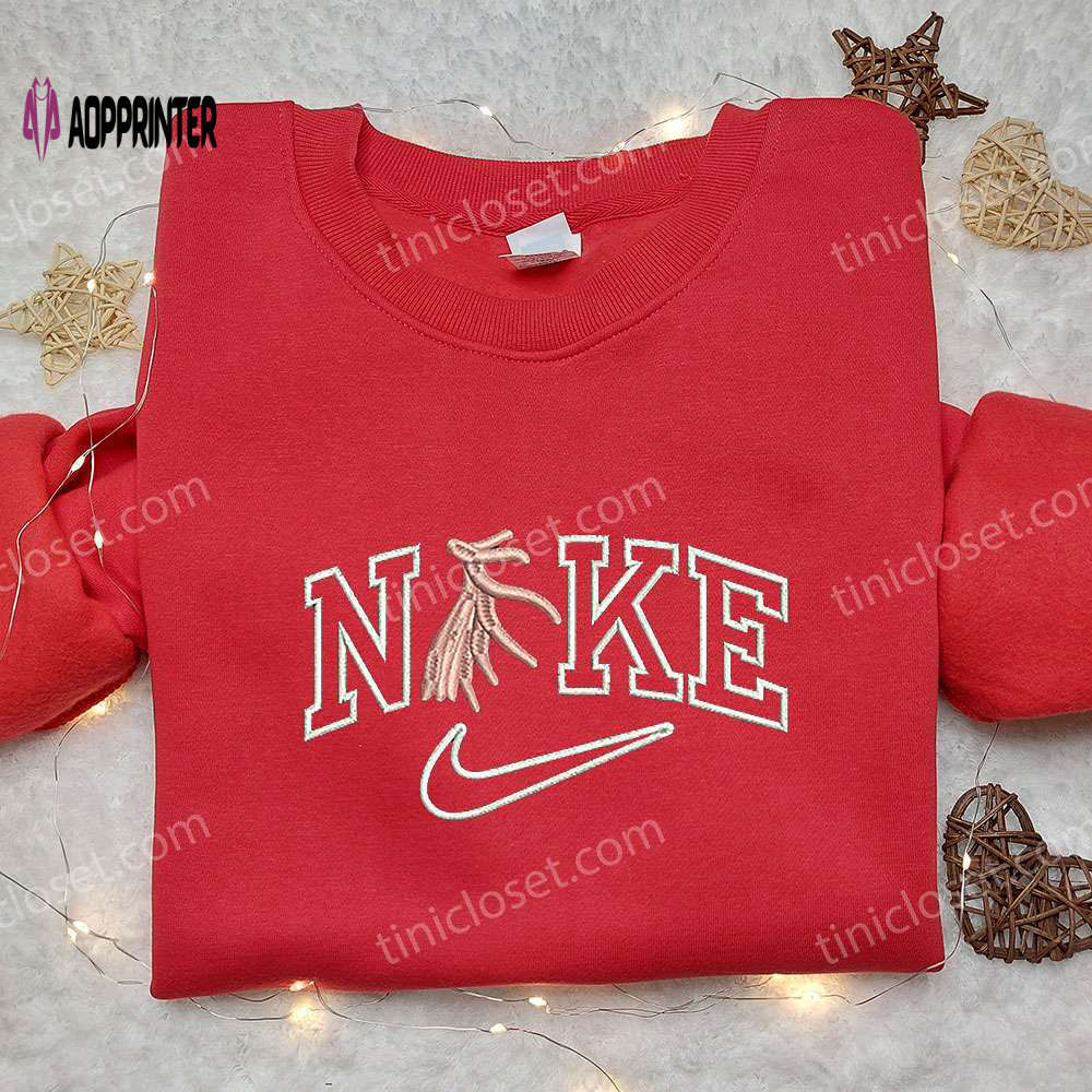 Decapodiformes x nike embroidered sweatshirt: animal-inspired nike shirt Embroidered Shirt