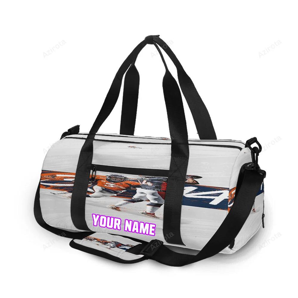 Denver broncos dangeruss wilson x sutton courtland personalized name travel bag gym bag 994 Travel Bag
