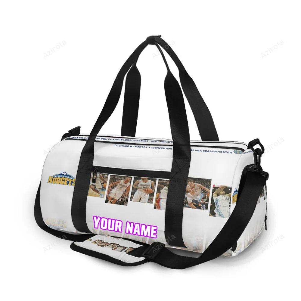 Denver nuggets all players2 personalized name travel bag gym bag 881 Travel Bag